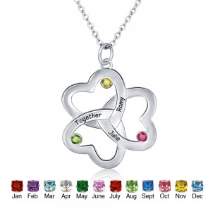 Personalized Birthstone Necklace JEWJONE101785